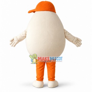 Mischievous Egg Boy In Cap Mascot Costume Mischievous Egg Boy In Cap Mascot Costume