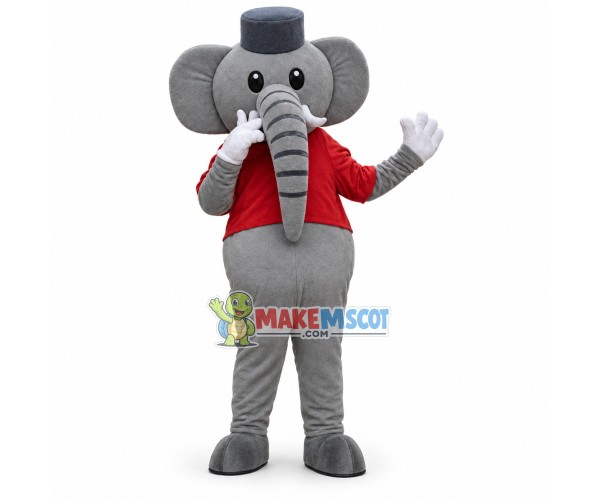 Simple Style Elephant Mascot Costume Animal Fancy Dress Costume 