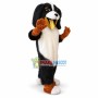 Lovely Bernese Mountain Dog With Yellow Tongue Mascot Costume  
