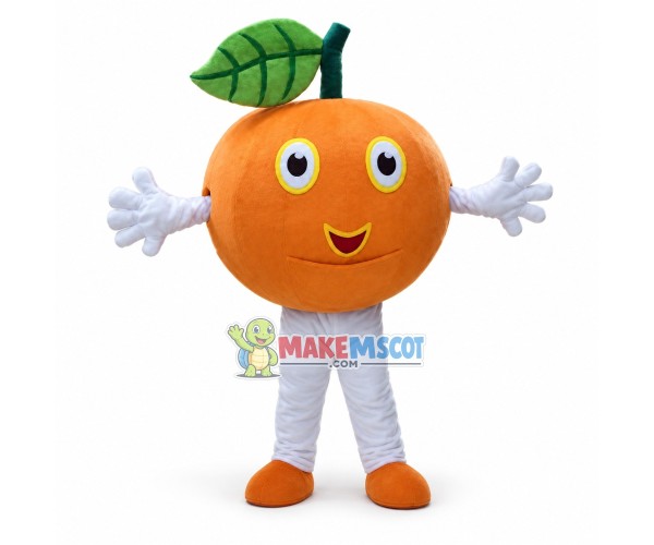 Simple Version Cartoon Tangerine Lightweight Mascot Costume Simple Version Cartoon Tangerine Lightweight Mascot Costume