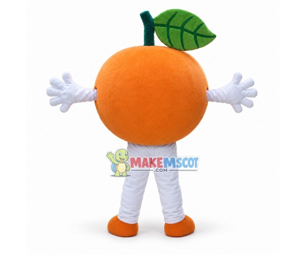 Simple Version Cartoon Tangerine Lightweight Mascot Costume 