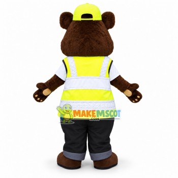 Carl the Safety Bear Mascot Costume Carl the Safety Bear Mascot Costume