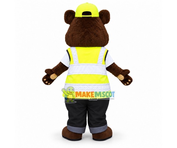 Carl the Safety Bear Mascot Costume Carl the Safety Bear Mascot Costume