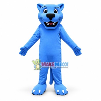 Blue Panther Mascot Costume Blue Panther Mascot Costume