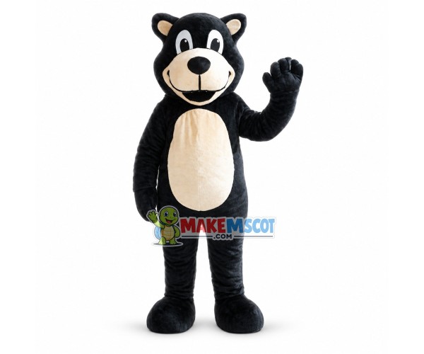 Adult Cartoon Black Bear Mascot Costume Adult Cartoon Black Bear Mascot Costume