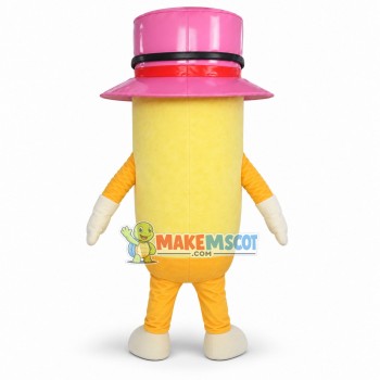 Cool Pencil Man Mascot Costume Cool Pencil Man Mascot Costume