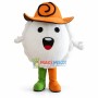 Huge Cartoon Dumpling In Hat Mascot Costume 