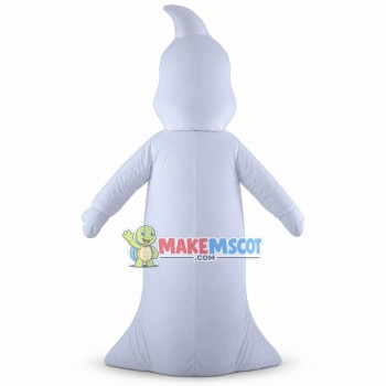 Halloween White Ghost Mascot Costume Halloween White Ghost Mascot Costume
