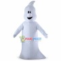 Halloween White Ghost Mascot Costume 