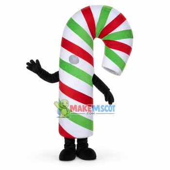 Deluxe Christmas Candy Cane Lightweight Mascot Adult Costume Deluxe Christmas Candy Cane Lightweight Mascot Adult Costume