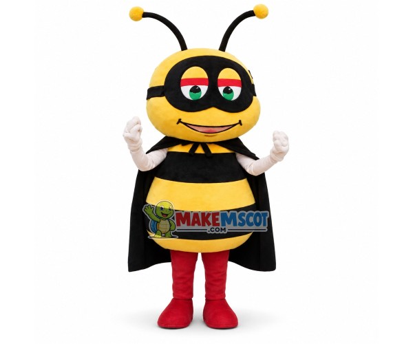 Superhero Bee Mascot Costume Superhero Bee Mascot Costume