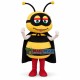 Superhero Bee Mascot Costume Superhero Bee Mascot Costume