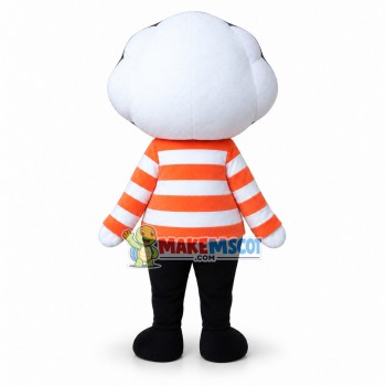 Cotton Man Mascot Costume Cotton Man Mascot Costume