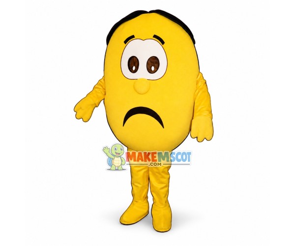 Sad Lemon Man Mascot Costume Sad Lemon Man Mascot Costume