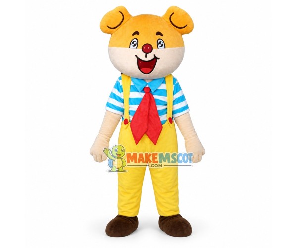 Optimistic Bear Boy Mascot Costume Fancy Dress Costume 