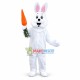 Happy White Rabbit Mascot Costume Happy White Rabbit Mascot Costume
