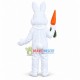 Happy White Rabbit Mascot Costume Happy White Rabbit Mascot Costume