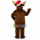 Santa's Red-Nosed Christmas Reindeer Mascot Costume Adult Plush Costume Santa's Red-Nosed Christmas Reindeer Mascot Costume Adult Plush Costume