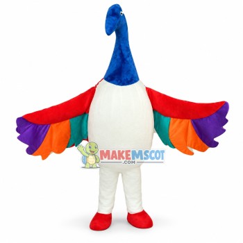 Colorful Goose Mascot Costume Colorful Goose Mascot Costume