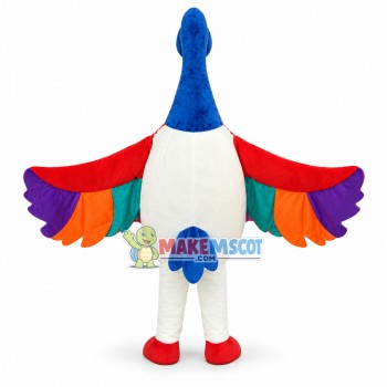 Colorful Goose Mascot Costume 