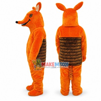 Orange Kangaroo Mascot Costume 
