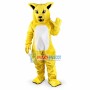 Growling Yellow Wildcat Mascot Costume 
