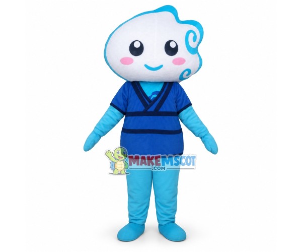 Cloud Man Mascot Cartoon Costume Cloud Man Mascot Cartoon Costume
