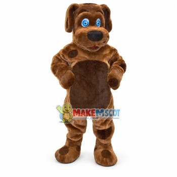 Loyal Brown Dog Mascot Costume Loyal Brown Dog Mascot Costume