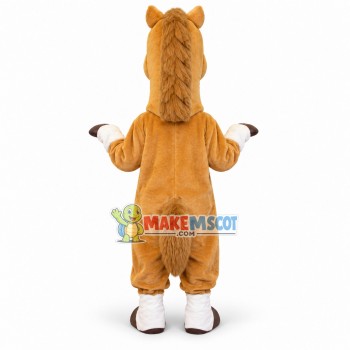 Light Brown Horse Mascot Costume Light Brown Horse Mascot Costume