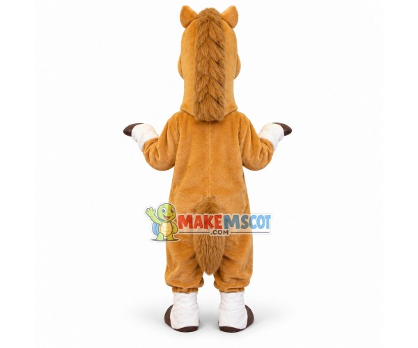 Light Brown Horse Mascot Costume Light Brown Horse Mascot Costume