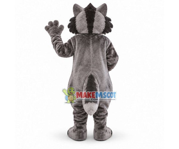 Treacherous Blue eyed Raccoon Mascot Costume Treacherous Blue eyed Raccoon Mascot Costume