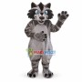 Treacherous Blue eyed Raccoon Mascot Costume 