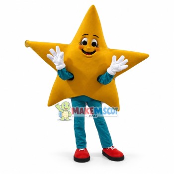 Happy Star Man Mascot Costume Happy Star Man Mascot Costume