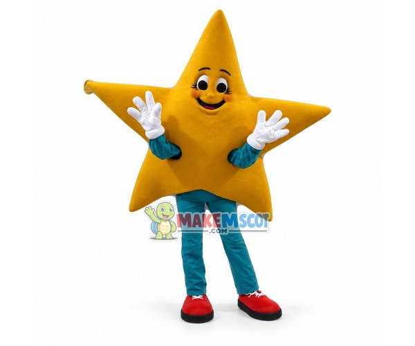 Happy Star Man Mascot Costume Happy Star Man Mascot Costume