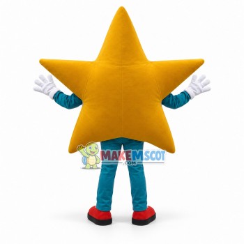 Happy Star Man Mascot Costume Happy Star Man Mascot Costume