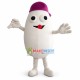 Gluttonous Rice Man In Red Hat Mascot Cartoon Costume Gluttonous Rice Man In Red Hat Mascot Cartoon Costume