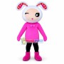 Pink Style Winking Bunny Girl Mascot Costume 