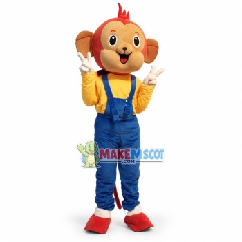 Cute Red-haired Monkey Boy Mascot Costume Fancy Dress Costume Cute Red-haired Monkey Boy Mascot Costume Fancy Dress Costume