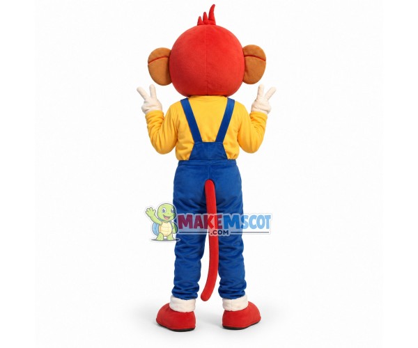 Cute Red-haired Monkey Boy Mascot Costume Fancy Dress Costume Cute Red-haired Monkey Boy Mascot Costume Fancy Dress Costume