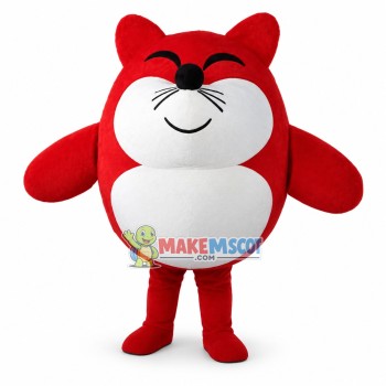 Fat Cartoon Red Fox Mascot Costume Fat Cartoon Red Fox Mascot Costume