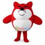 Fat Cartoon Red Fox Mascot Costume 