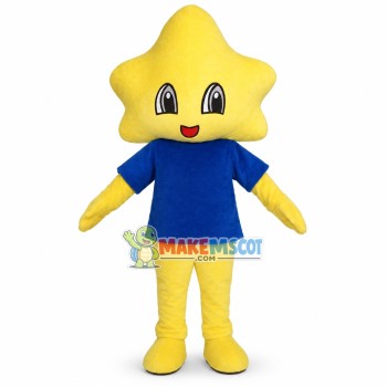 Yellow Petal Man Mascot Costume Yellow Petal Man Mascot Costume