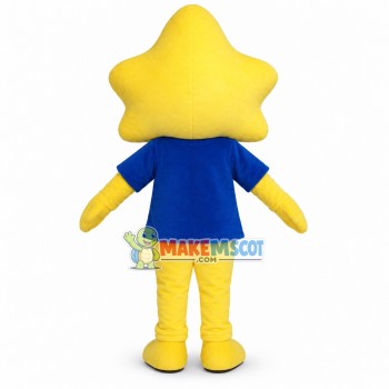 Yellow Petal Man Mascot Costume Yellow Petal Man Mascot Costume