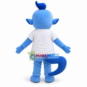 Genie of the Lamp Mascot Cartoon Character Costume Genie of the Lamp Mascot Cartoon Character Costume