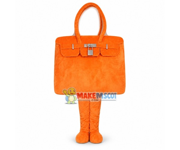 Deluxe Orange Handbag Mascot Adult Costume Deluxe Orange Handbag Mascot Adult Costume