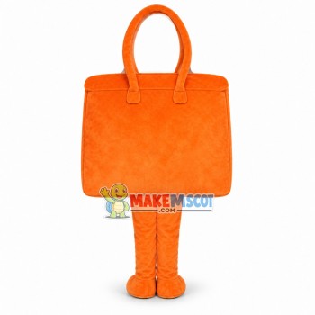 Deluxe Orange Handbag Mascot Adult Costume Deluxe Orange Handbag Mascot Adult Costume