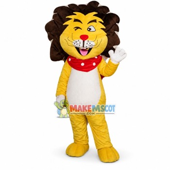 Lovely Cartoon Yellow Lion Mascot Costume Lovely Cartoon Yellow Lion Mascot Costume