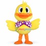Little Yellow Duck With Purple Bow Tie Mascot Costume For Adult