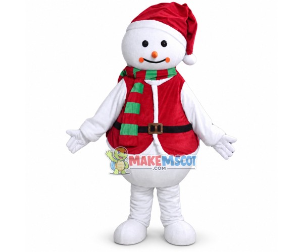 Christmas Snowman Mascot Costume Christmas Snowman Mascot Costume