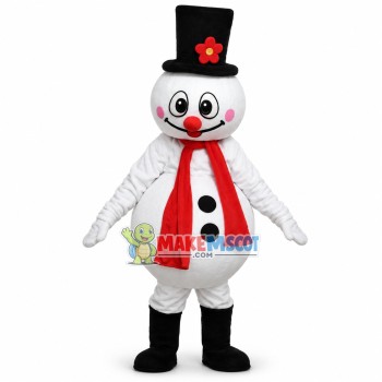 Frosty the Snowman Mascot Costume Frosty the Snowman Mascot Costume